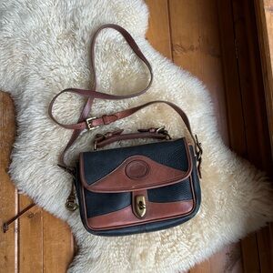 Dooney & Bourke Black and Brown Leather Bag